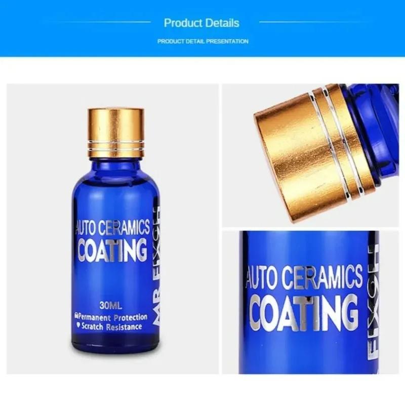 10H Ceramic Coating Car Liquid Glass - Super Hydrophobic Paint Care Durability Anti Corrosion