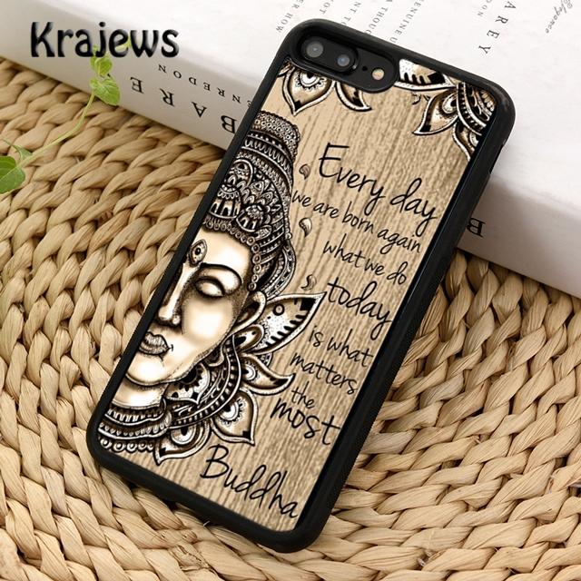 Krajews Buddha Siddhartha Gautama Phone Case For iPhone 14 5 SE 6s 7 8 Plus X XR XS 11 12 13 Pro Max Samsung Galaxy S21 S22ultra