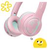 Wireless BT 5.4 headphones FOR children 85 dB microphone foldable pink