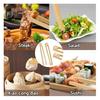 Magnetic Toaster Tongs Bamboo Serving Tongs 8.66 Inch Kitchen Utensils for Cooking Toast Bacon Muffin Bagel