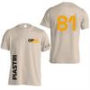 Oscar Piastri 81 Driver Logo Racing Team Men T-shirt Summer Short Sleeve Women Tee Shirts Fashion Couple Clothes Top