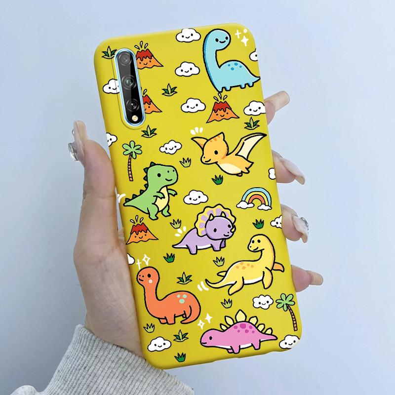 For Huawei Y8p Phone Case Flower Girl Design Soft Silicone TPU Back Housing for Huawei P Smart S Y 8p HuaweiY8p AQM-LX1 Covers