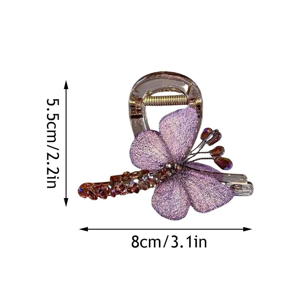 Exquisite Chinese Style Hair Clip Embroidered Headwear Graceful Retro Headdress  Daily Wear