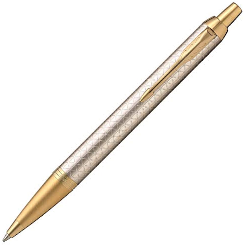 PARKER Parker Ballpoint Pen IM Premium Warm Grey GT Medium, Permanent Imported in Gift Box 1975660