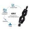 Portable Cleaning Rust Removal 4 In 1 Durable Steel Wire Auto Truck Anti Corrosion Cable Post Terminal Car Battery Brush Dirt