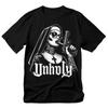 Unholy Nun Tshirt Gothic Horror Satan Baphomet Design Summer Cotton Loose And Breathable Unisex Tshirt