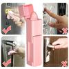 ABS Reusable Portable Lift Handle Artifact Elevator Button Anti Contact Rod Protective Supplies(Pink )