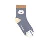 Korean Vivid Color Women's Cartoon Mid-Calf Cotton Socks for Spring/Autumn