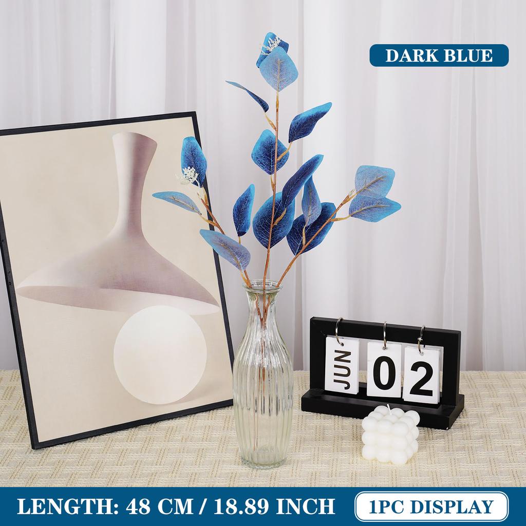 1PC Artificial Eucalyptus Leaves Simulation Plant Garden Home Wedding Desktop Party Decoration