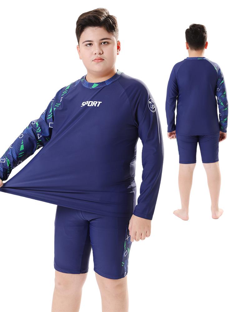 

Комплект дитячого купальника з двох частин - Купальний одяг із захистом від сонця 2025 для дітей старшого віку Size 160