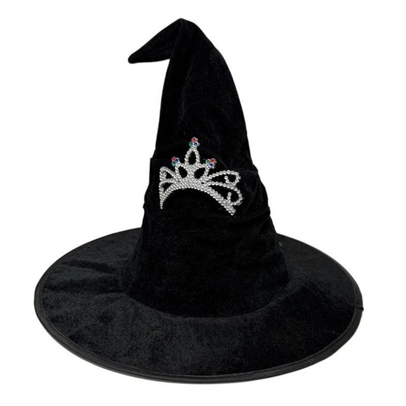 1Pc Halloween Wizard Hat Funny Witch Hat Witch Caps Wizard Costume Accessories for Carnivals Masquerades Party Cosplay