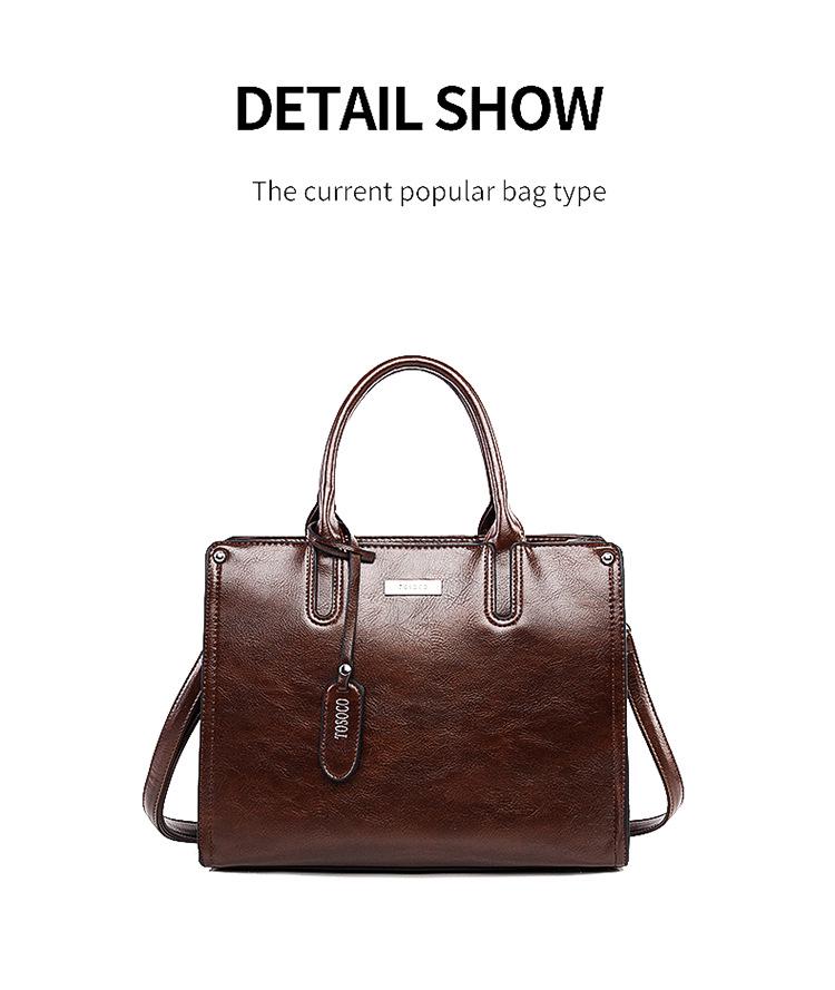 Women's 2025 Trendy Large Capacity Casual Tote Handbag & Crossbody Bag