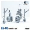 ROKIT STUDIO 1/48 AV-8B Harrier II Fahrwerk (für Uma Models) Kunststoffmodellbauteile RKS480301 (Flugzeug)