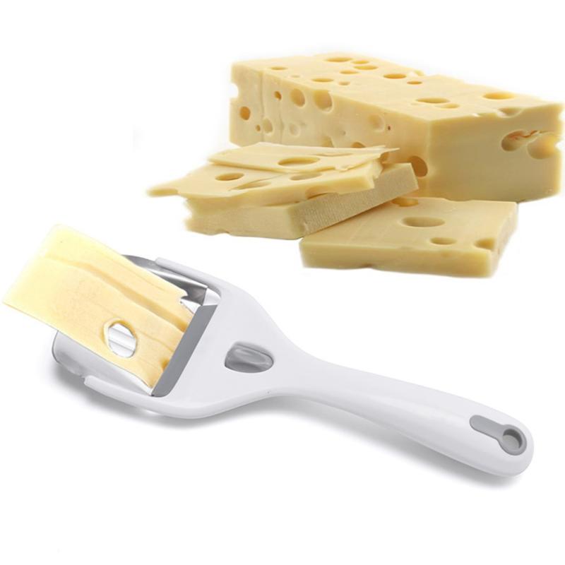 Multifunctional Cheese Slicer Kitchen Tool Stainless Steel Cheese Grater Butter Chocolate Slicer Ergonomic Handle Easy Grating