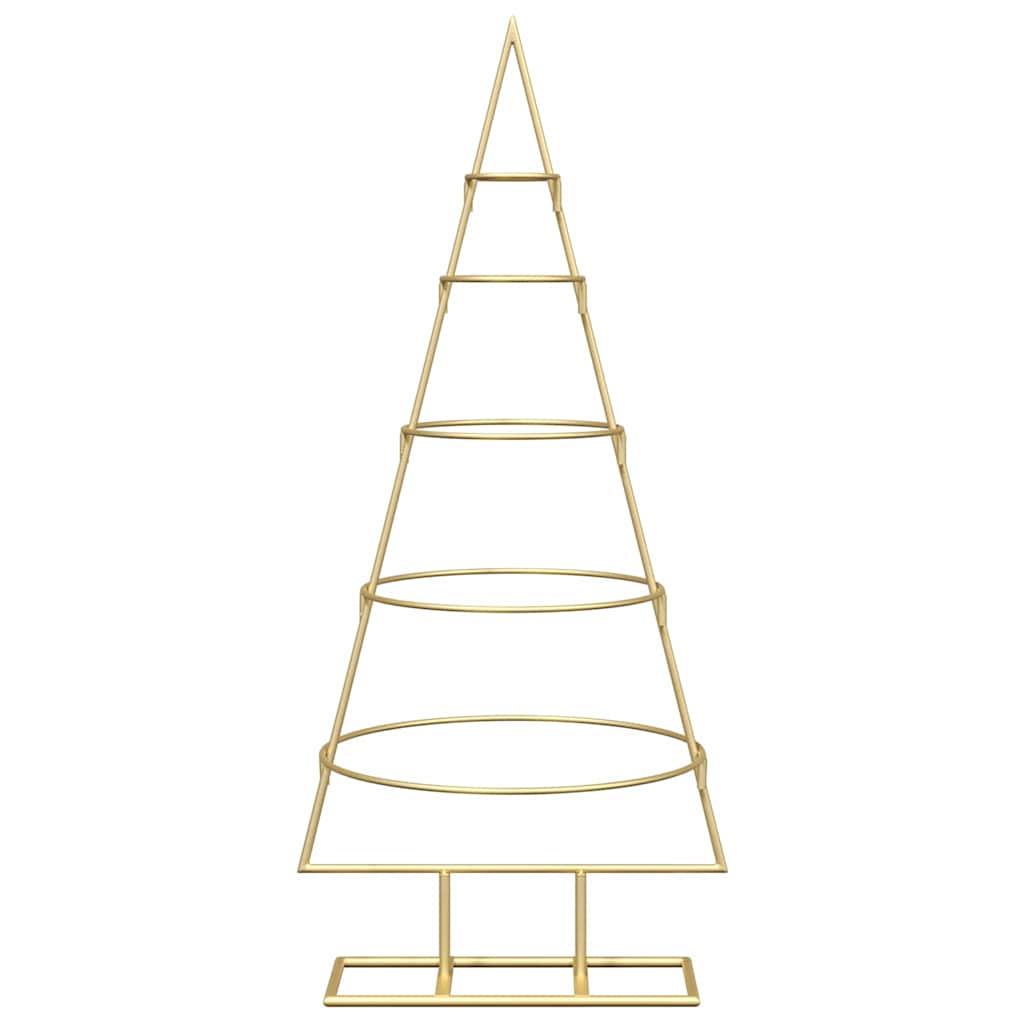 Metal Christmas Tree Gold 90 cm Powder Coated Steel