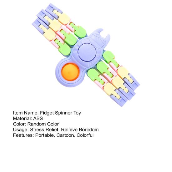 Fidget Spinner Toy Transform Spider Pocket-sized Deformed Joint Chain Lasting Rotation Stress Relief Sensory Fingertip Spinning Top Decompression Toy