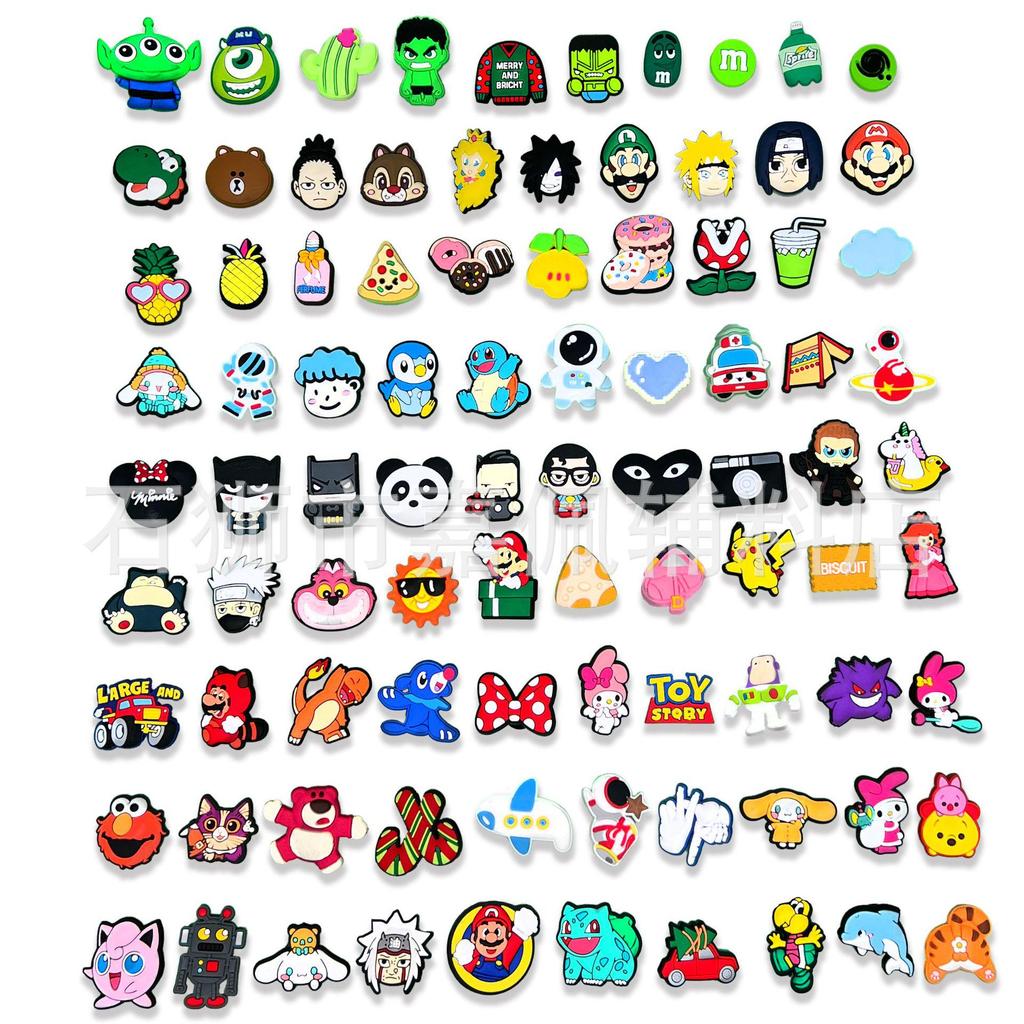 Surprise Shoe Charms: Random Style PVC Soft Rubber Accessories for Crocs