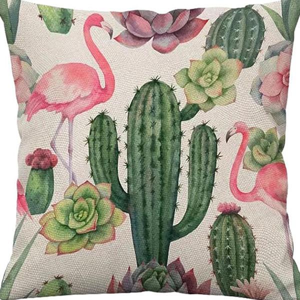 Pastoral Plants and Flowers Pillowcases Lavender Daisy Printed Linen Pillows Home Office