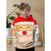 Kids Clothes Funny Christmas Hoodies Santa Claus Reindeer Long Sleeve Thin Sweatshirt for Boys Girls 3-10Y Xmas Gifts for Child