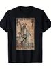 Men'S Vintage Magician T Shirt Distressed Major Arcana XIII Card Graphic Fit Casual Tee Magician XIII Art for Year-Round Wear