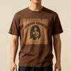 Jackson Browne Saturare Prima dell'Uso Maglietta Marrone Taglia Completa S5XL Nuova con Etichetta Maglietta Unisex