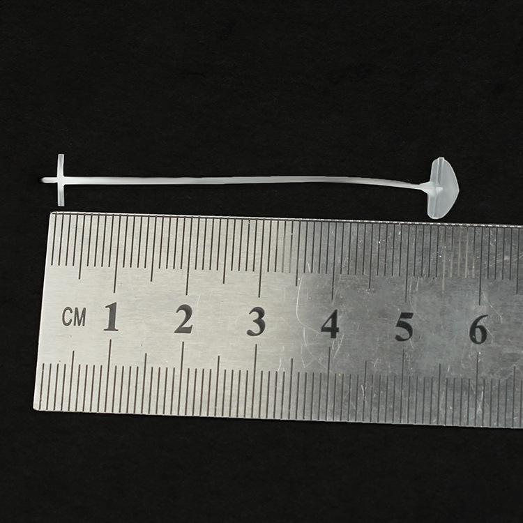 Transparent Fan-Shaped Tag Line with Leaf Fine Glue Needle for Clothing Labels