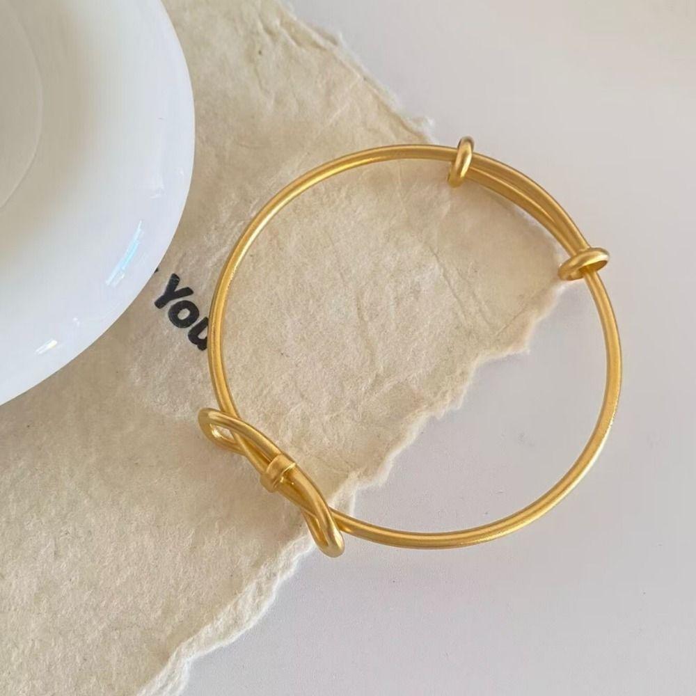 Waterproof Bow Cuff Bangle Sweet Bow Design Bracelet Jewelry Bowknot Bracelets  Daily Life
