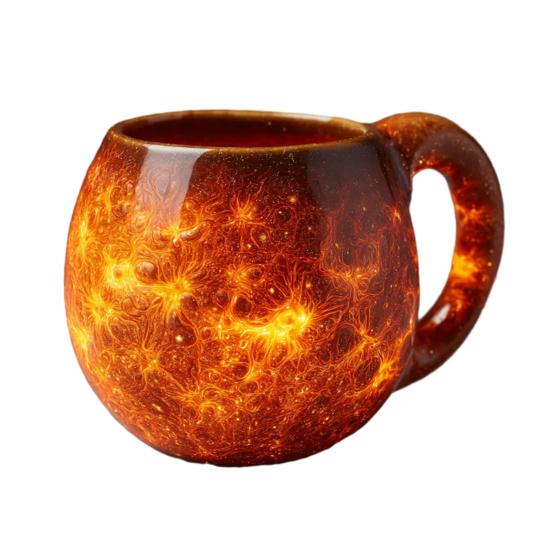 Space-Themed Coffee Cups with Ergonomic Handle Dishwasher Safe Space Embossed Planet Mugs Solar System Planet Mugs