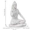 Weiße Polyresin-Segensstatue von Lord Shiva