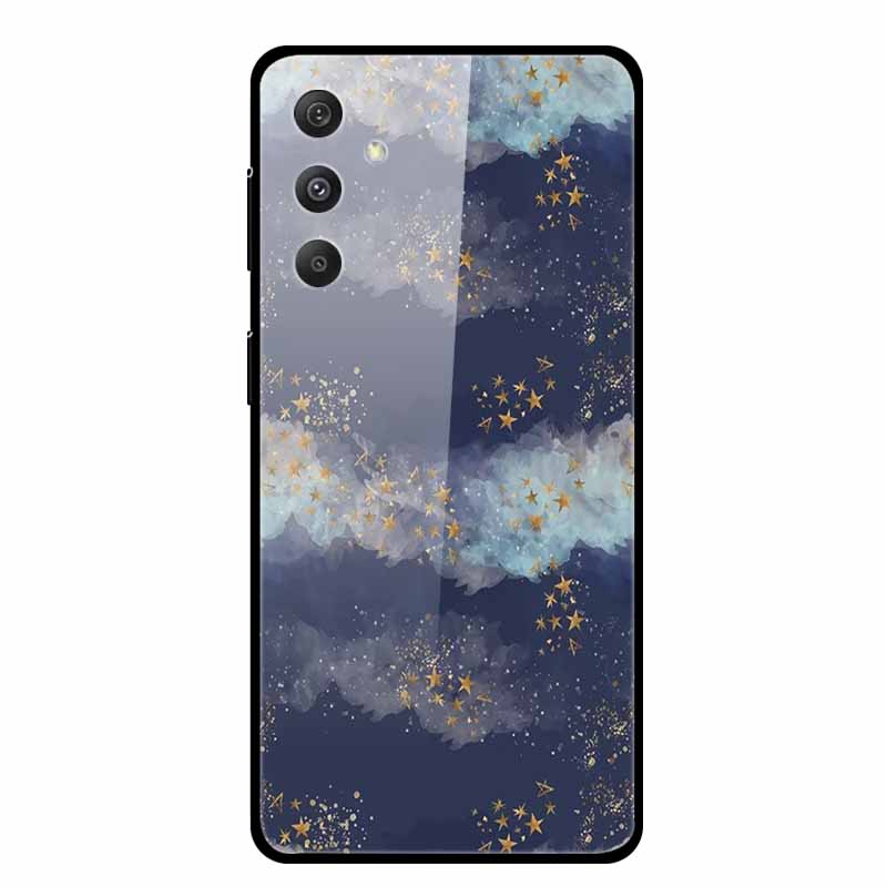 For Samsung Galaxy M54 M34 M14 Case Luxury Tempered Glass Back Cover Hard Case Samsung Galaxy M 54 Capa Fundas Coque Colorful