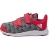Fortarun Slip Resistant Abrasion Resistant Slip Resistant Abrasion Resistant Low Top Toddler Shoes Gray Red BA9911