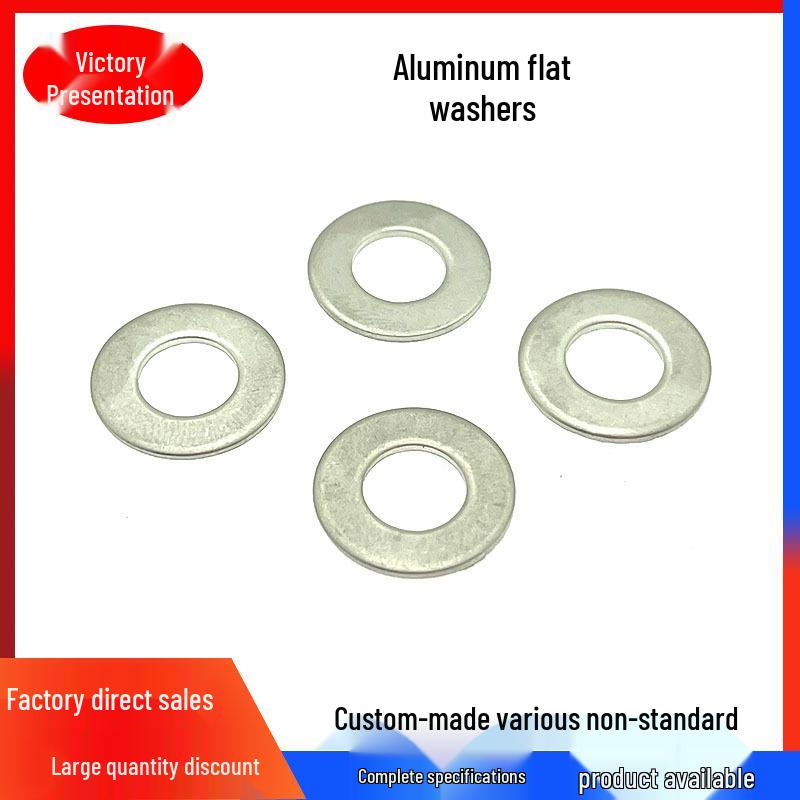 Thick Aluminum Flat Round Spacer Washer: Sizes M4-M30