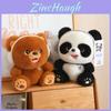 Entzückendes Weiches Plüschtier Panda Waschbär Hase Kuscheltier Stofftier Kissen