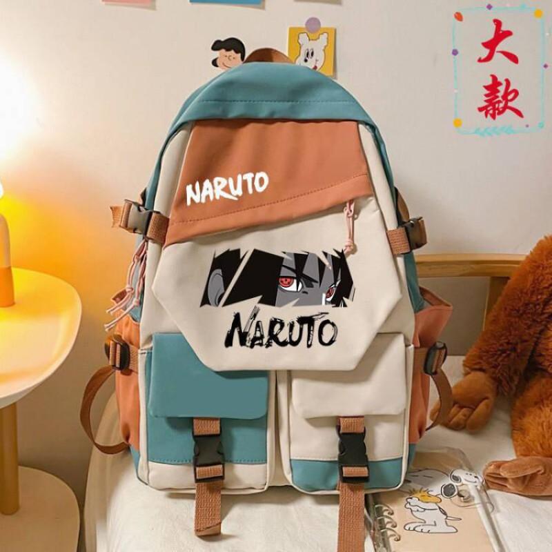 Anime-Themed Lightweight Backpack Teens Students 20-35L Capacity Fits 15-inch Laptop Nylon With Character Print Unisex