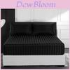 Minimalist Fitted Bed Sheet With Silk Satin Texture For Home Bedroom Decor