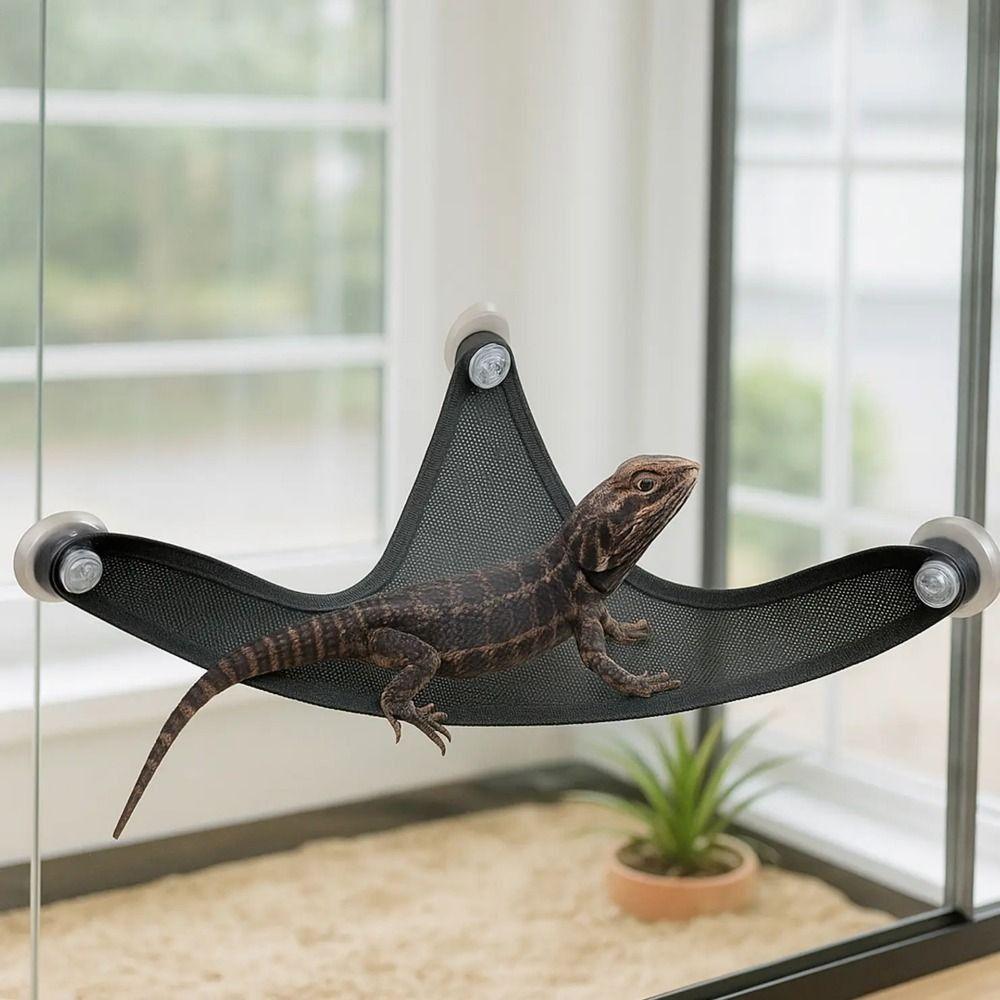 Breathable Lizard Hammock Hanging Geckos Habitat Bearded Dragon Hammock  Reptile Habitat