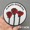 Love Nature Patch Magic Mushroom Embroidery Patches For Clothing Diy Iron-On Stickers Appliques Flowers Stripes