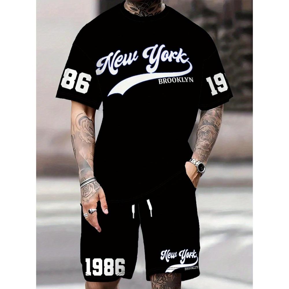 

Men s Short-Sleeved Short Pants 3D Printed Trend And Fashion Pattern 2 Pieces Set Vacation And Fitness In The Fourth Quarter XS