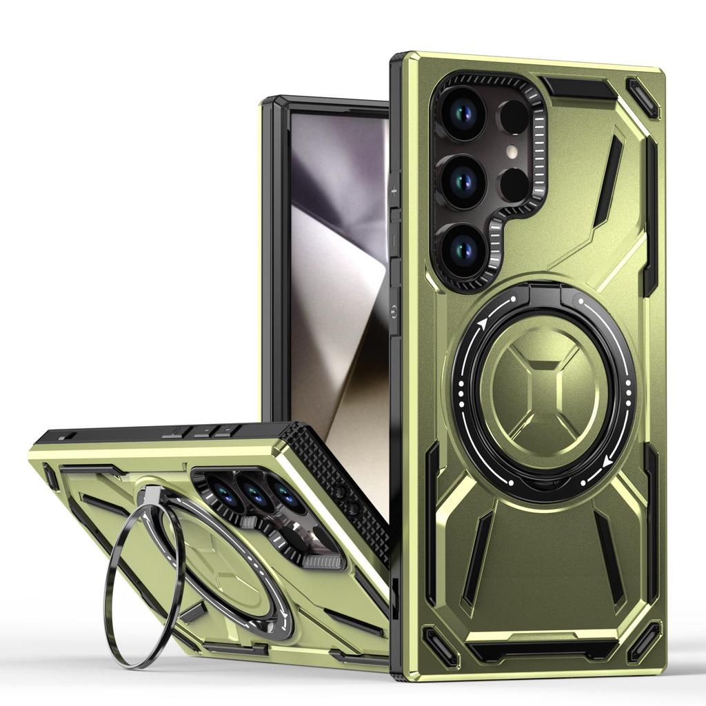 Samsung S26ULTRA 2nd Gen Golden Armor Phone Case with SAMA17 Bracket - Drop-resistant
