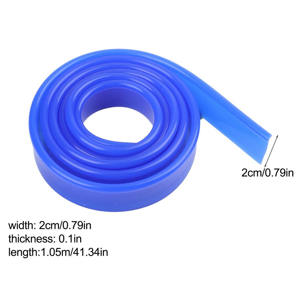 Multipurpose Squeegee Rubber Accessories 41x0. 79x0.16in