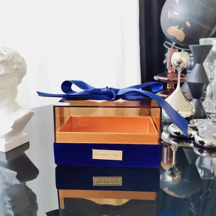 Прозора Прямокутна Подарункова Коробка для Весіль, Днів Народження, Помади, Парфумерії, Цукерок та Сувенірів