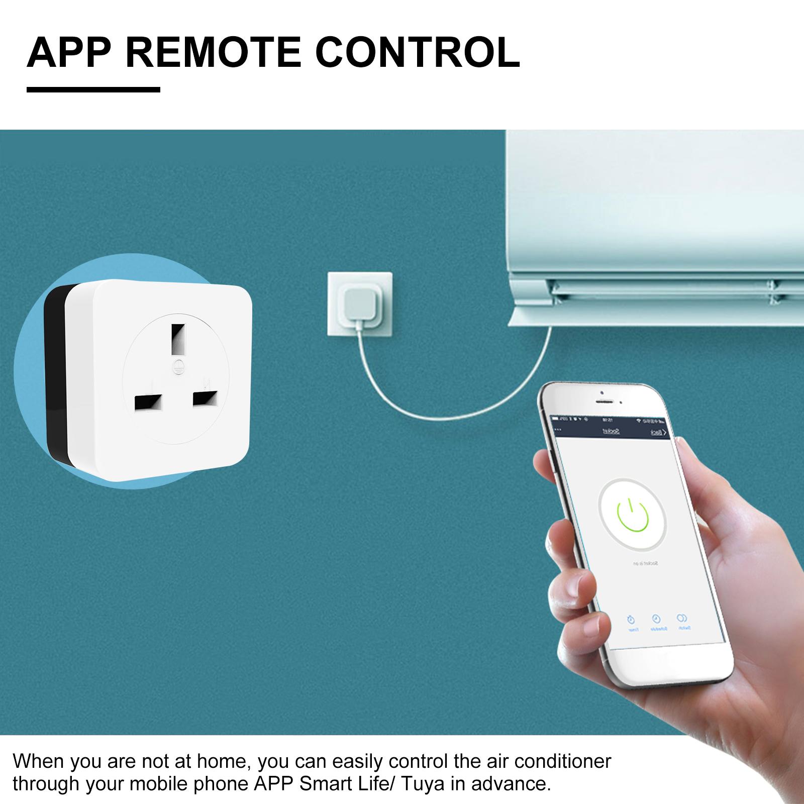 

16A WiFi Conditioner Wall Plug Socket Outlet Companion Compatible Better Than IR Remote Controller Smart Life APP Compatible With Home