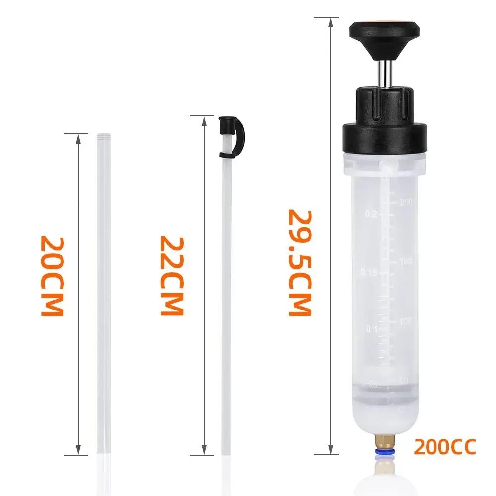 200/500/1500cc Oil Syringe Pump Oil Change Syringe Liquid Hand Oil Extractor Pump Automobile Fuel Transfer Brake Fluid Engine