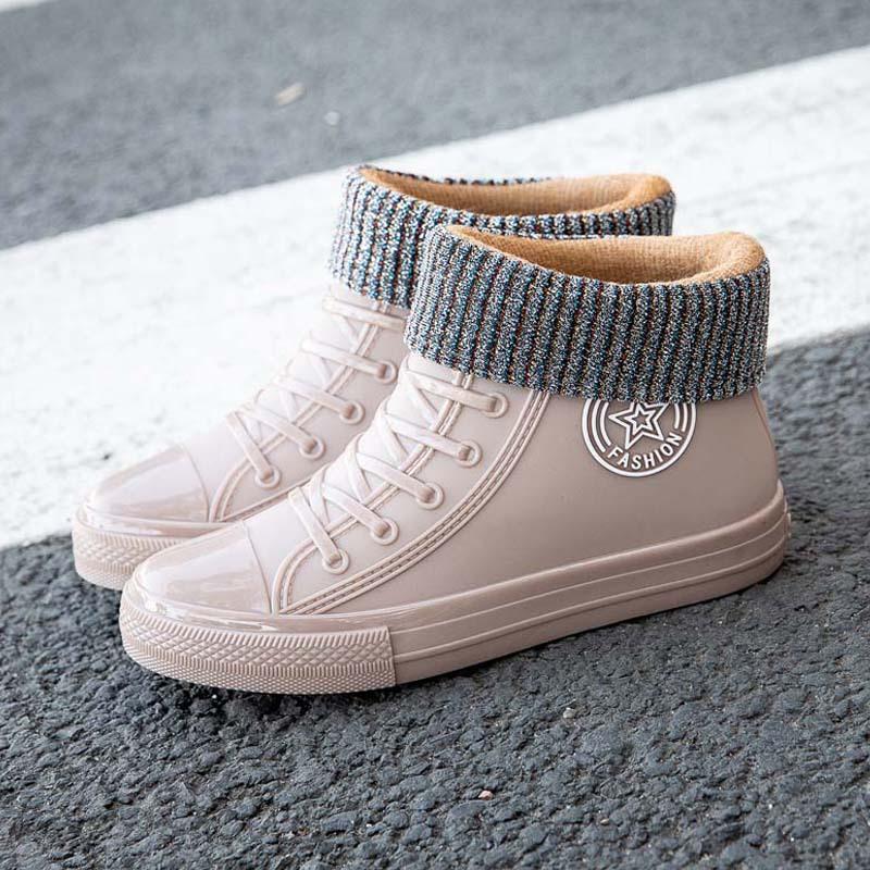 Новые женские водонепроницаемые короткие резиновые сапоги 41 — фото 9