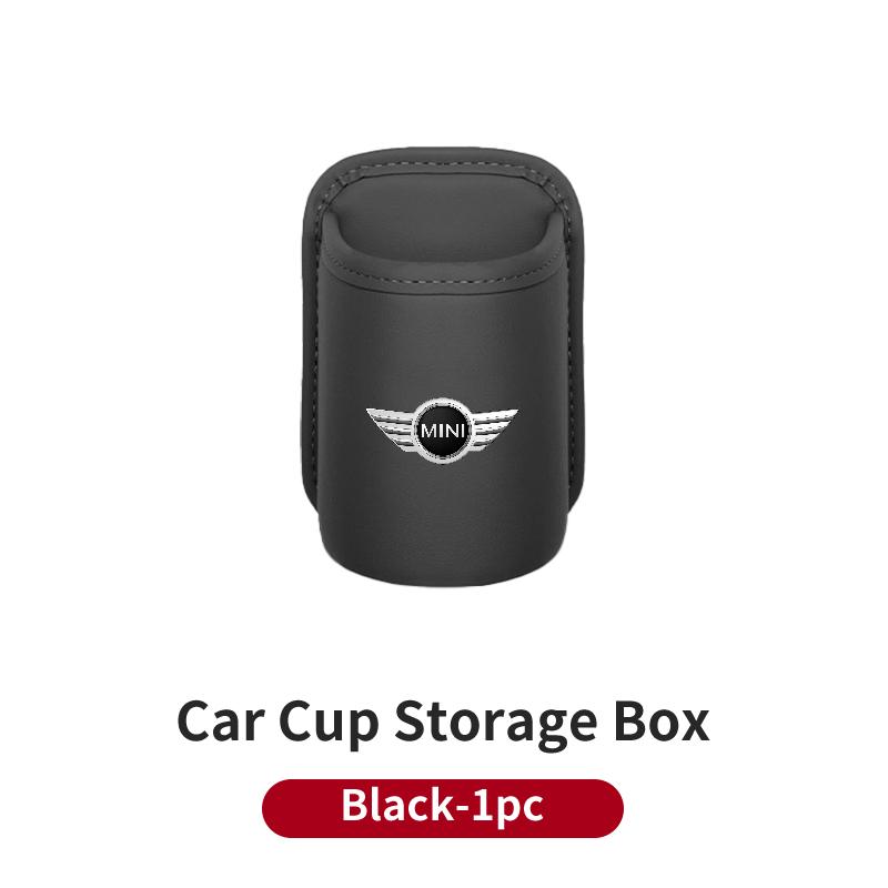 BABP1 For BMW Leather Car Door Cup Holder Organizer Storage Bin Drink Rack Auto Cup Holder Car Interior Accessories For MINI Cooper O