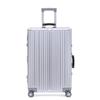 Aluminum-Magnesium Alloy Trolley Case with Universal Wheels, 24" Carry-On for Student Travel & Men's Business, with Combination Lock.