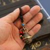 Brass Mantra Bell Keyring Bell Handmade Rope Car Keychain Brass Bell Car Keychain  Women