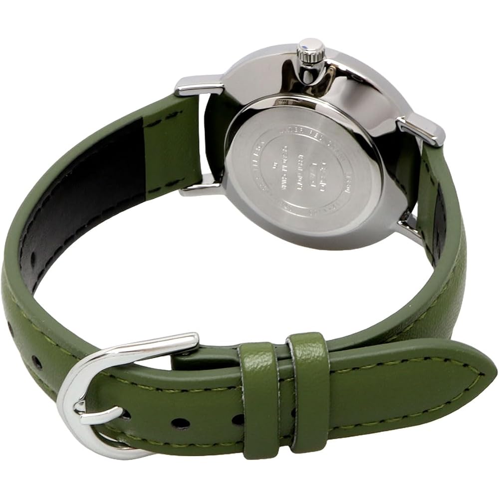 [Casio] CASIO Analog Quartz Women's Watch LTP-VT03L-3B Cream x Green Leather Band (Overseas Model) [Parallel Import]
