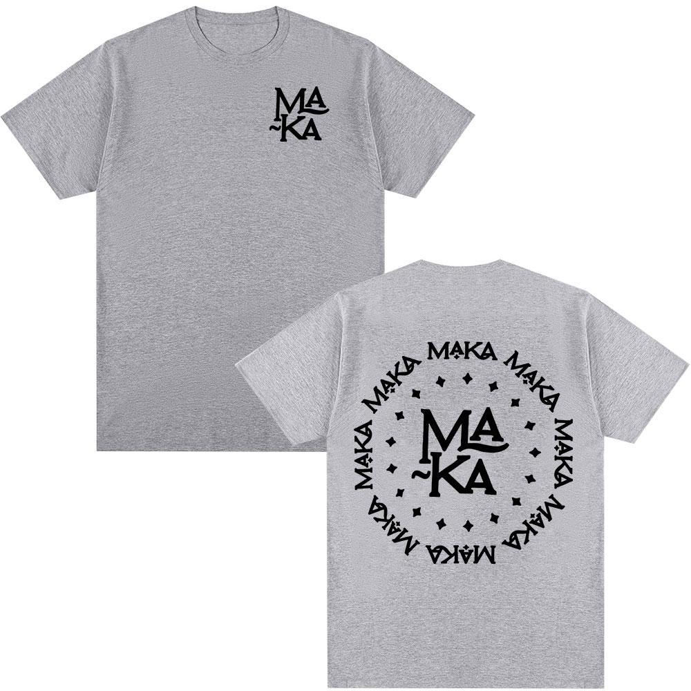 Rapper Maka Logo Graphic T-shirts Men Women Clothing Fashion Hip Hop T-shirt Cotton Casual Loose Short Sleeve T Shirt Streetwear