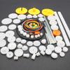 82Pcs Plastic Gear Package Kits DIY Gear Assortment Accessories for Toy Motor Car Robot Various Gear Axles Belt Bushings